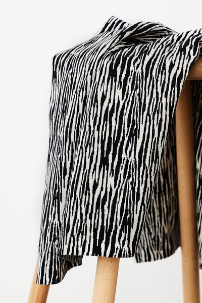 mind the Maker - Organic Bark Jacquard - Black/Sand